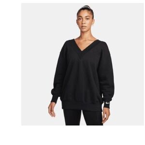Nike Women's Classic Black V-Neck Sweater